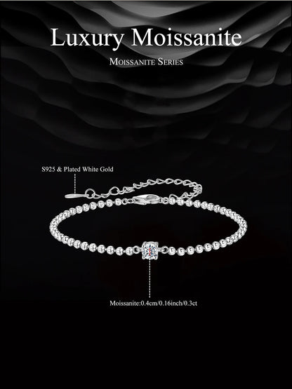 Moissanite Beads Bracelet