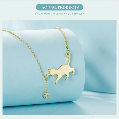 Cute 3 colors Cat  Necklace