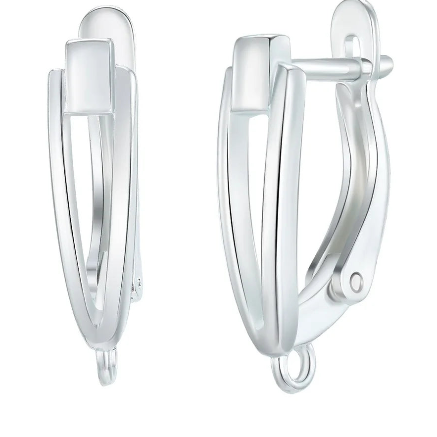 925 Sterling Silver Korean Earring Findings for DIY Jewelry