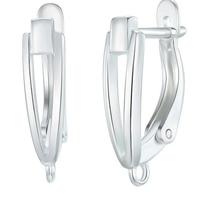 925 Sterling Silver Korean Earring Findings for DIY Jewelry