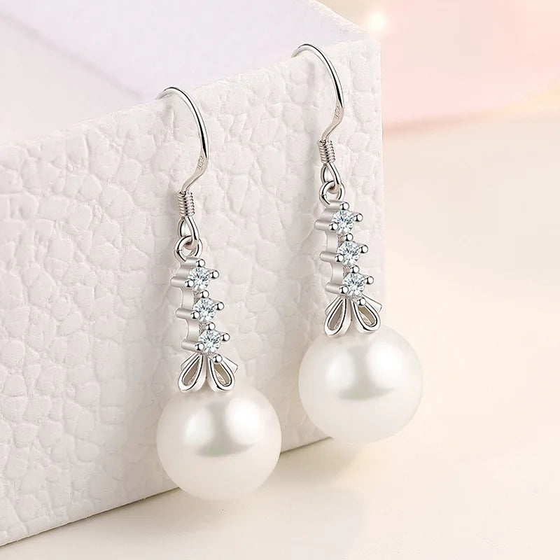 925 Sterling Silver Original Charm Double Hoop Earrings