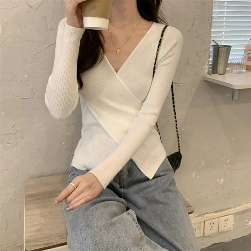 Winter Knitwear Tops Fashion Female Long Sleeve