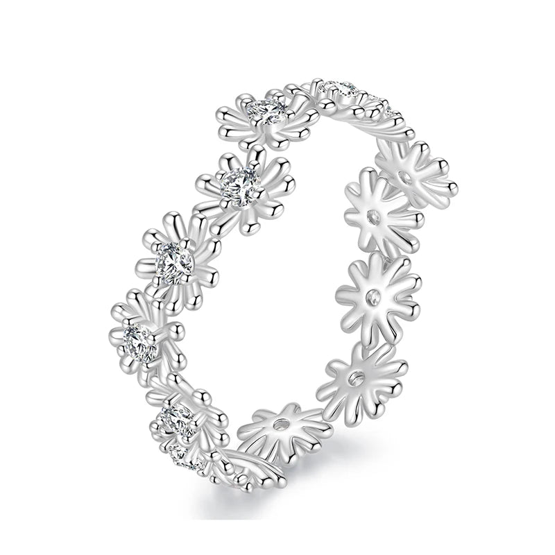 Engagement Love  Flower Band Ring