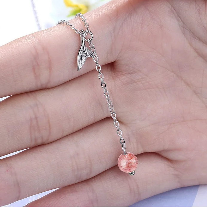 NEC925 Sterling Silver Moonstone Pendant Necklace for Women