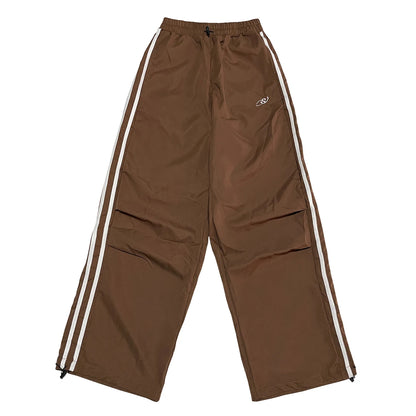 Retro Striped Wide Leg Baggy Pants for Women