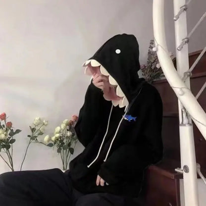 New Funny Shark Patchwork Hoodies