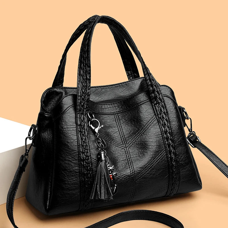 Women's PU Leather Multiway Handbag