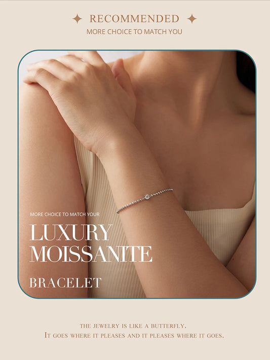 Moissanite Beads Bracelet