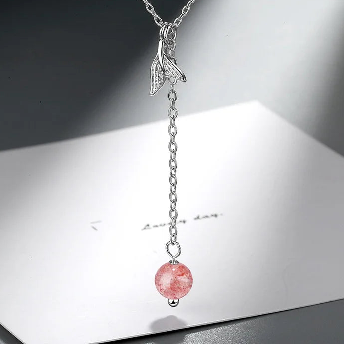 NEC925 Sterling Silver Moonstone Pendant Necklace for Women