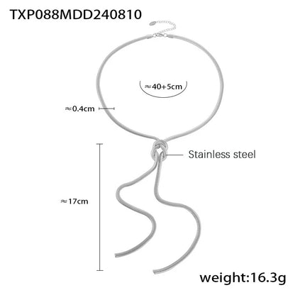 18k Gold Knotted Snake Chain Jewelry Set for Women