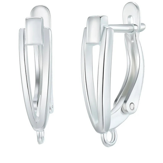 925 Sterling Silver Korean Earring Findings for DIY Jewelry