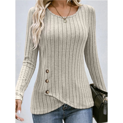 Waist Cinched Long Sleeve Top