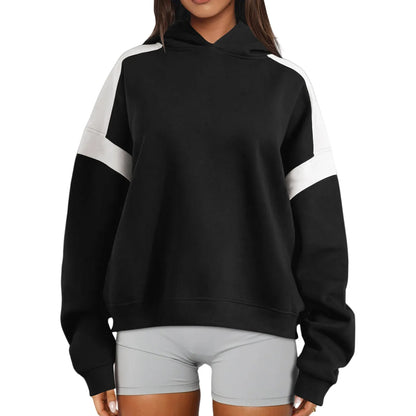 Round Neck Zipper Warm Sweatshirt for Women