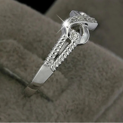 Figure 8 Pattern 925 Sterling Silver Ring for Women