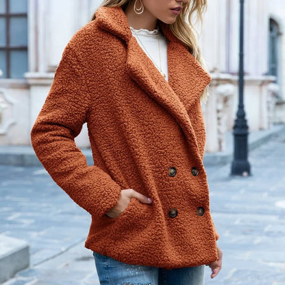 Women’s Faux Fur Plush Winter Jacket