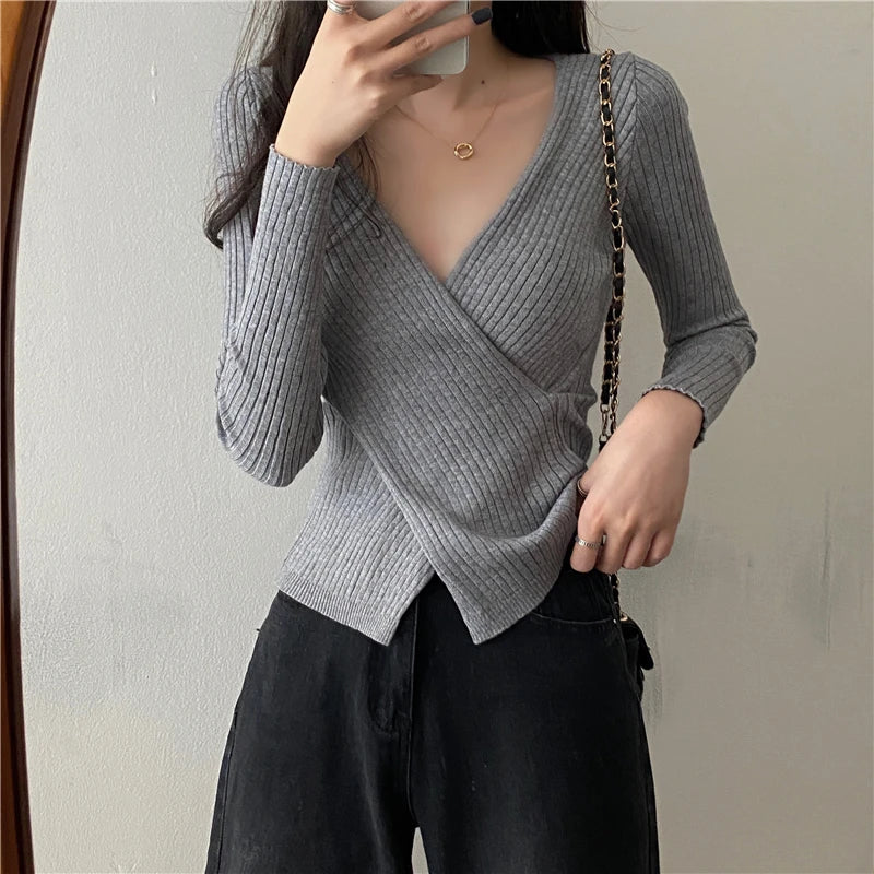 Winter Knitwear Tops Fashion Female Long Sleeve