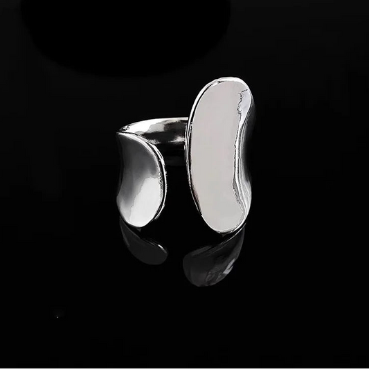 Original 925 Sterling Silver Wide Opening Wedding Ring for Women