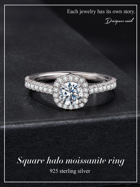 Solitaire Moissanite Engagement Rings