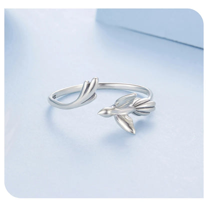 Adjusable 3D Bird Shape Ring