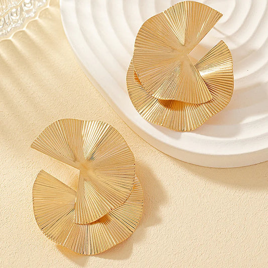 Twisted Design Dinner Earrings