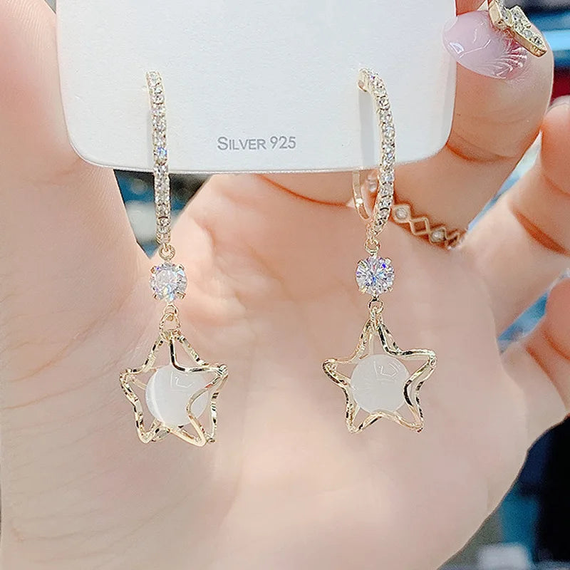 Retro Pearl Water Drop Earrings