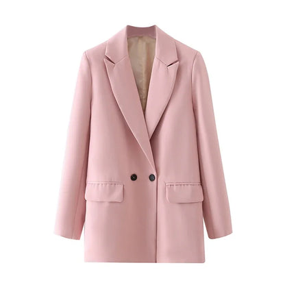 Women’s Double-Breasted  Office Blazer