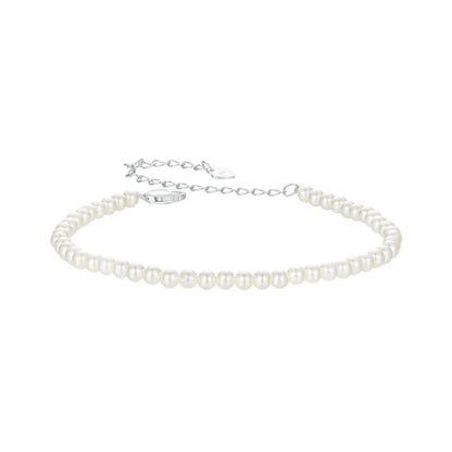 Elegant 925 Silver Shell Pearl Bracelet