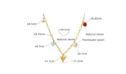 Heart Shaped Stainless Steel Pendant Necklace for Women