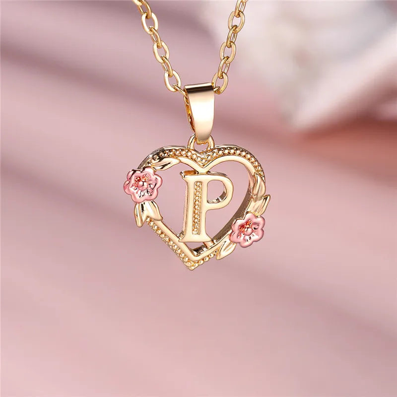 Letter Pendant Necklace
