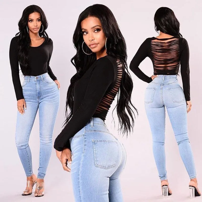 Women’s High Waist Skinny Push Up Jeans