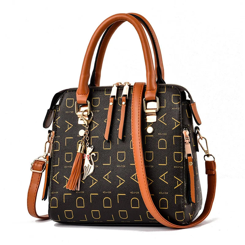 Women's Tassel Top Handle Handbag