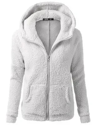 Women’s Warm Fleece Zip-Up Hoodie Coat