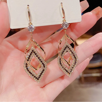 Geometric Hollow Out Hanging Earrings