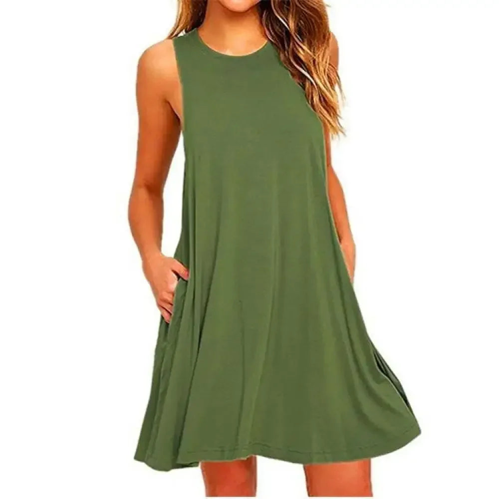 Different colors  Boho Casual Loose Dress
