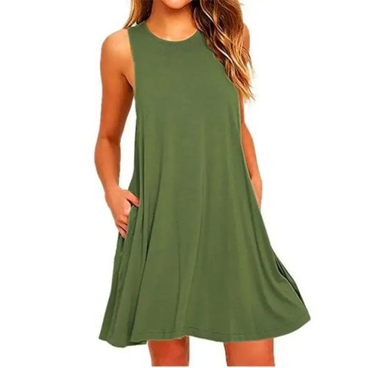 Different colors  Boho Casual Loose Dress