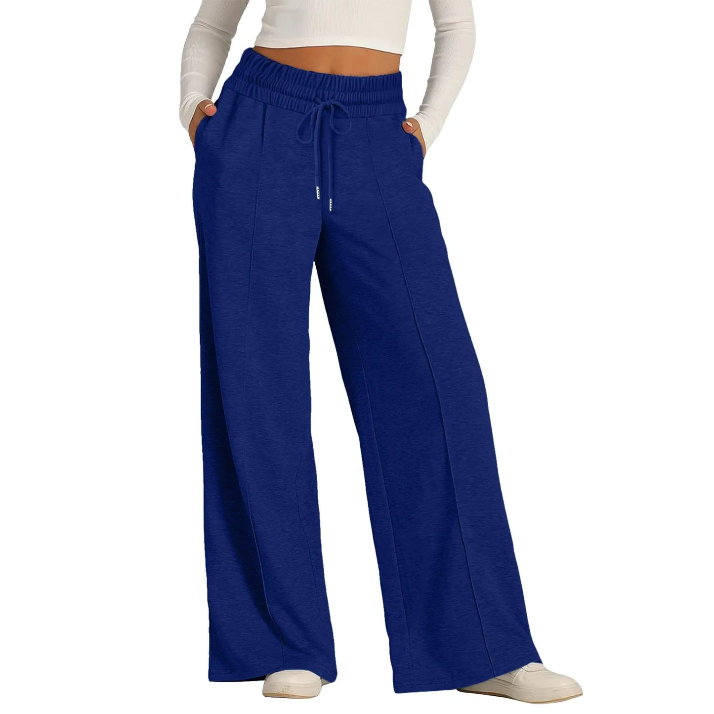 Summer Casual Tie Wide Leg Pants for Women