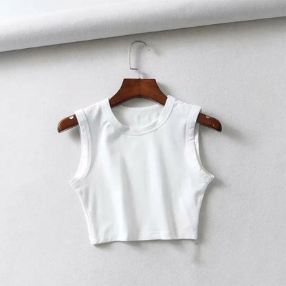 Vintage Cropped Tank Top for Women