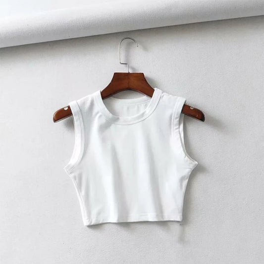 Vintage Cropped Tank Top for Women