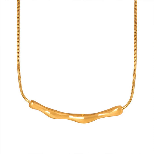 18k Gold Minimalist Mobile Pendant Necklace for Women