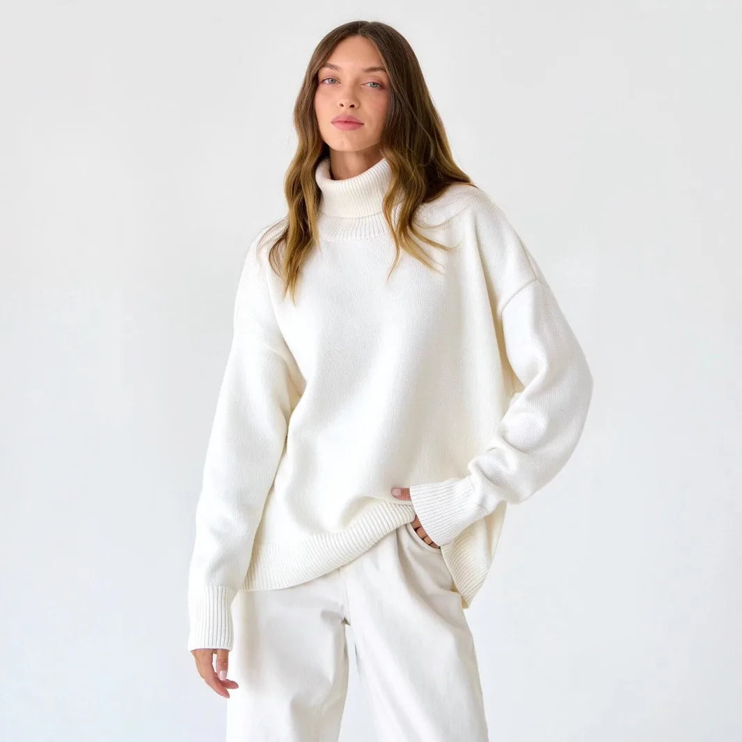 Thick Cashmere Turtleneck Sweater Women 2025