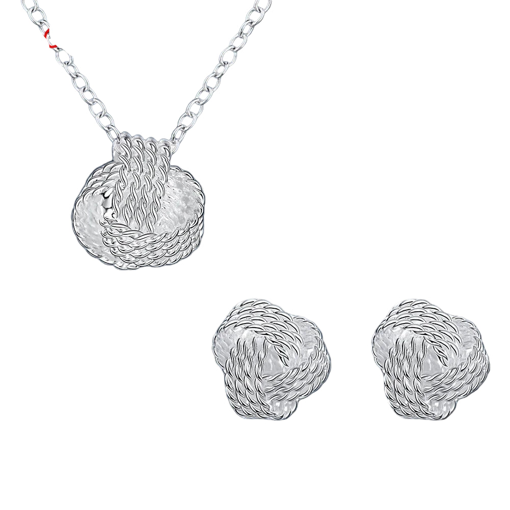 Silver Necklace Set