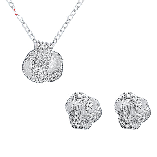 Silver Necklace Set