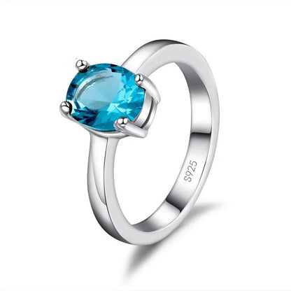 Elegant 925 silver cubic zirconia wedding rings