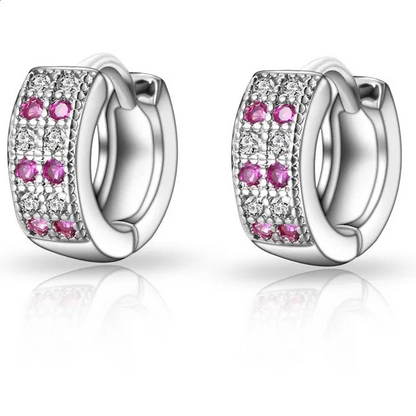 925 Sterling Silver Elegant Hoop Earrings for Women