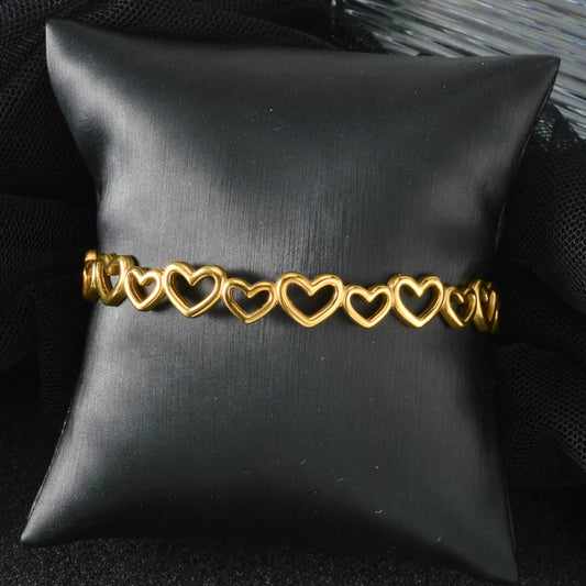 Heart Shaped Cuff Bracelet