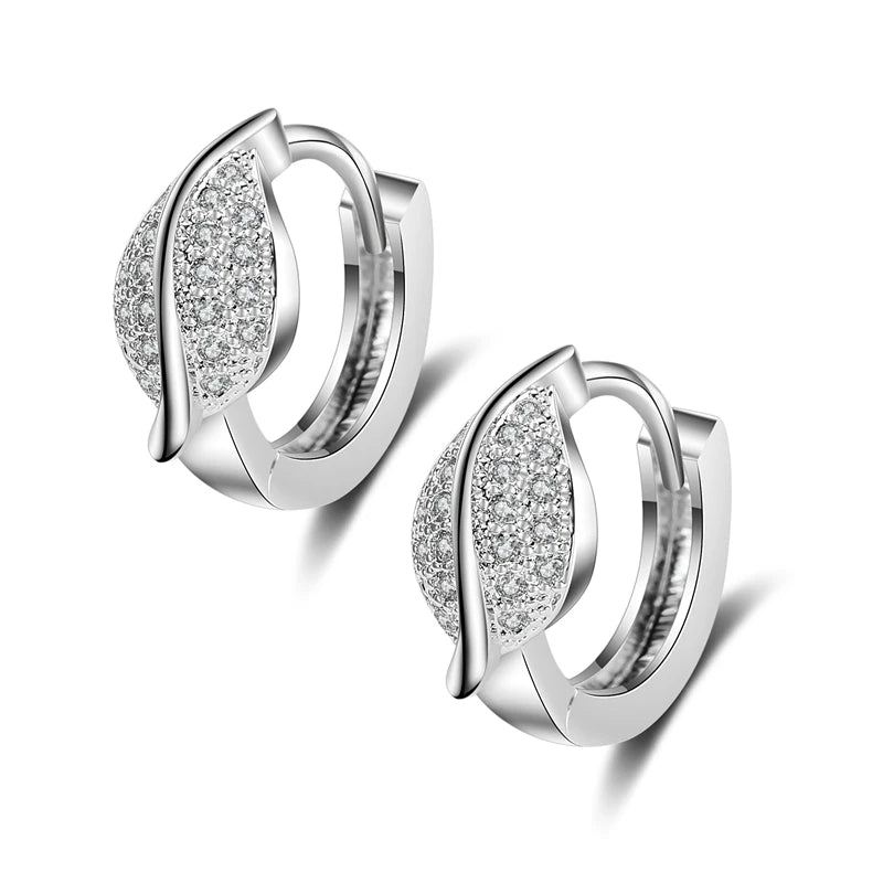 925 Sterling Silver Elegant Hoop Earrings for Women