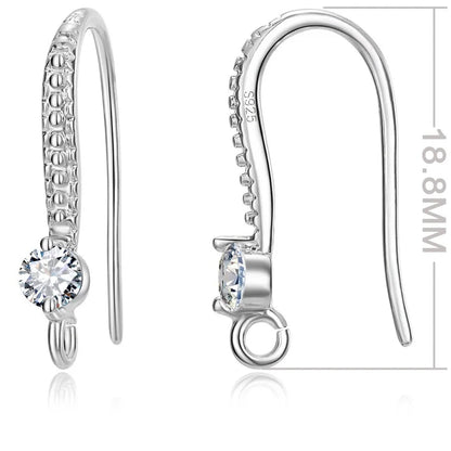 Minimalist 925 Sterling Silver Earring Findings