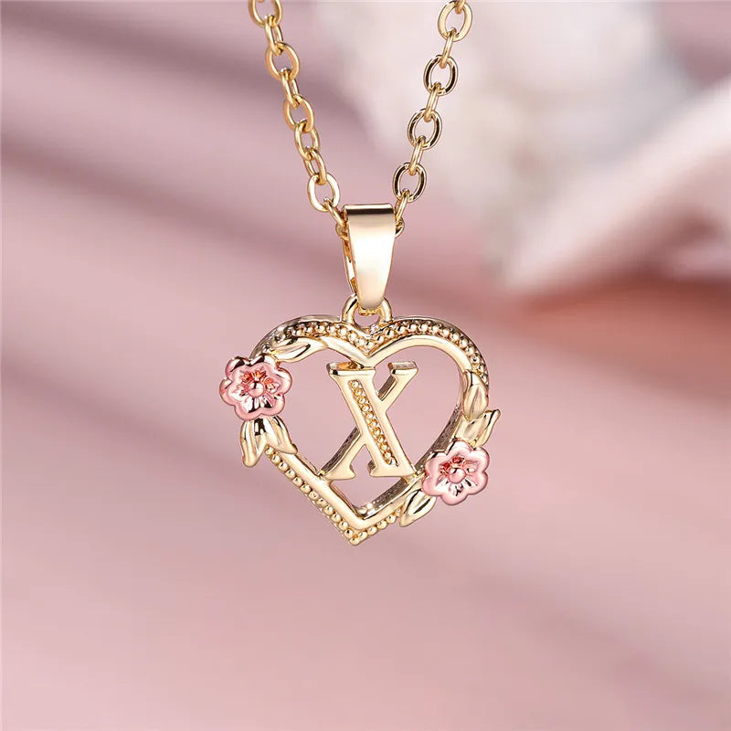Letter Pendant Necklace