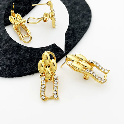 18K Gold Plated Monaco Cuban Chain Jewelry Set