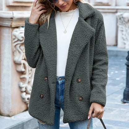 Women’s Faux Fur Plush Winter Jacket
